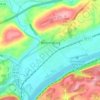 Bloomsburg地形图、海拔、地势