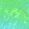 Woodbine地形图、海拔、地势