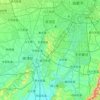 双流区地形图、海拔、地势