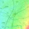 斗南鎮地形图、海拔、地势
