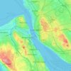Liverpool地形图、海拔、地势