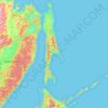 萨哈林州地形图、海拔、地势