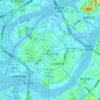 小谷围岛地形图、海拔、地势