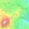 梅魯郡地形图、海拔、地势