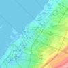 沙迦地形图、海拔、地势