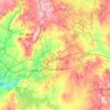 Palas de Rei地形图、海拔、地势