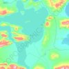 错鄂地形图、海拔、地势