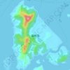 盘峙岛地形图、海拔、地势