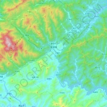 紫湖镇地形图、海拔、地势
