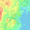 Saco地形图、海拔、地势