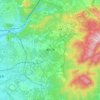 瀨戶市地形图、海拔、地势