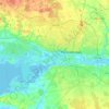 加里宁格勒市地形图、海拔、地势