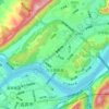 白沙湾街道地形图、海拔、地势
