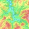 Aue地形图、海拔、地势