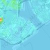 滨海湾公园地形图、海拔、地势
