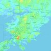 金州区地形图、海拔、地势