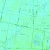 公园街道地形图、海拔、地势
