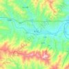 栾川乡地形图、海拔、地势