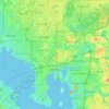 Tampa地形图、海拔、地势