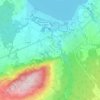 Sciez地形图、海拔、地势