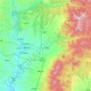 霍州市地形图、海拔、地势