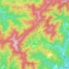 白际乡地形图、海拔、地势