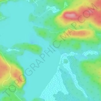 Percy Lake地形图、海拔、地势