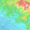 卡拉拉地形图、海拔、地势