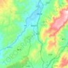青岗岭回族彝族乡地形图、海拔、地势