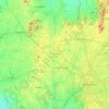 Bengaluru Rural地形图、海拔、地势