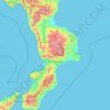 Calabria地形图、海拔、地势