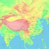 中国大陆地形图、海拔、地势
