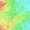 佩皮尼昂地形图、海拔、地势