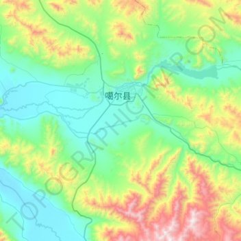 狮泉河镇地形图、海拔、地势