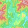 南水水库地形图、海拔、地势