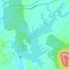 石门水库地形图、海拔、地势