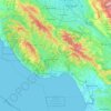 Santa Cruz County地形图、海拔、地势