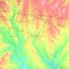 Kaufman County地形图、海拔、地势