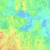 Seminole County地形图、海拔、地势