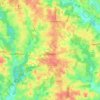 Fayetteville地形图、海拔、地势
