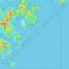 西貢區地形图、海拔、地势