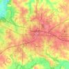 Sedalia地形图、海拔、地势