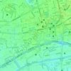 堤岸地形图、海拔、地势