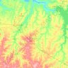 Birigui地形图、海拔、地势