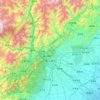 都江堰市地形图、海拔、地势