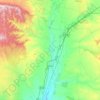 Zuera地形图、海拔、地势