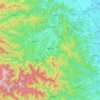 秩父市地形图、海拔、地势