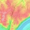 Walnut Hills地形图、海拔、地势