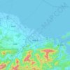 伊勢市地形图、海拔、地势