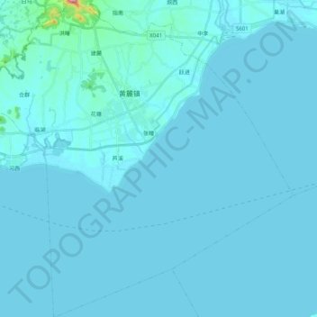 黄麓镇地形图、海拔、地势